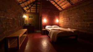 Inside our cozy cottage